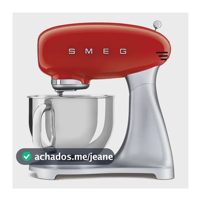 Batedeira Planetária Smeg Retrô Anos 50 Vermelha