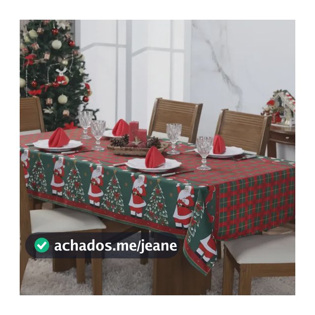 Toalha De Mesa De Natal Estampada Natalina 5,00m X 1,40m