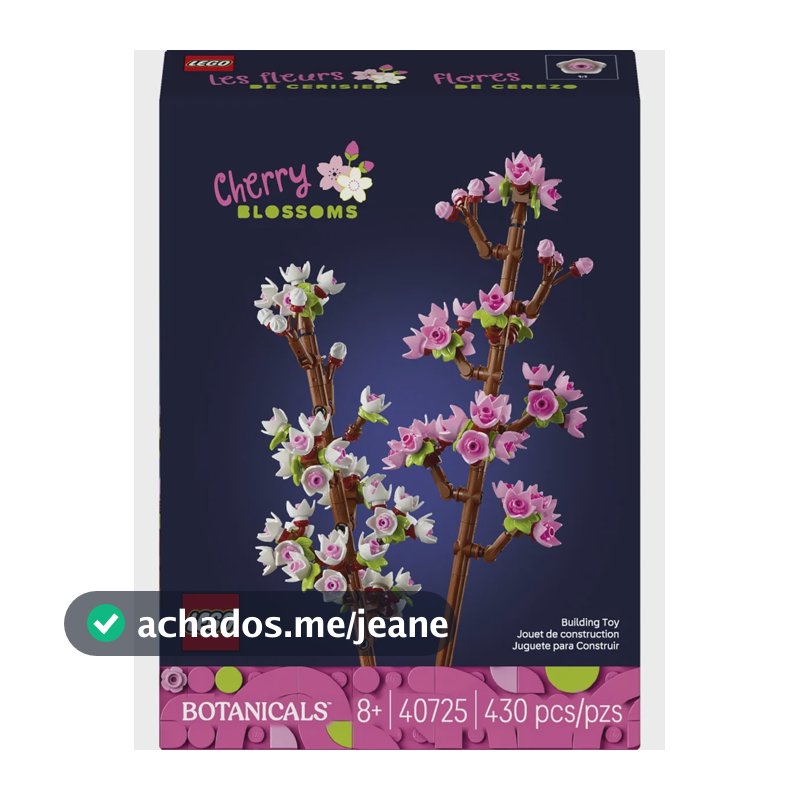 Kit De Construção 40725 Flores De Cerejeira Rosa-branco Lego 430 Flores De Cerejeira
