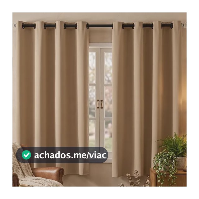 Cortina 2,20x1,40 Para Quarto/sala Em Oxford