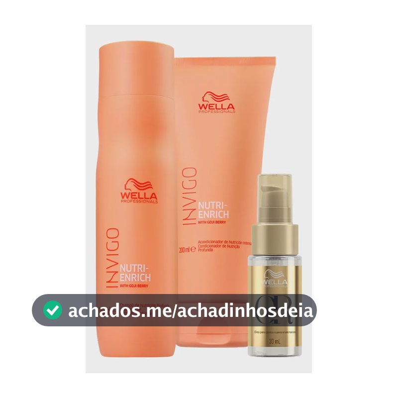 Wella Nutri-enrich Sh 250ml+cond 200ml+oil Reflections 30ml