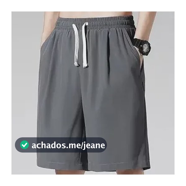 Shorts Masculinos Soltos Casuais Dark Gray 2xl