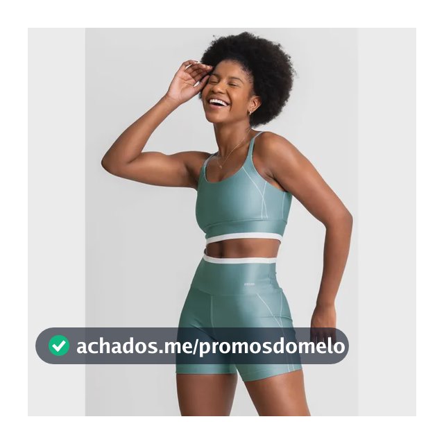 Conjunto Feminino Academia Shorts E Top Alcinha Fitness Verde Liso P
