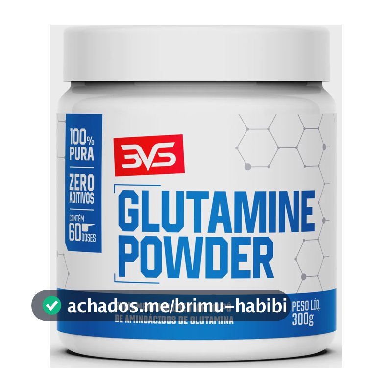 Glutamina 100% Pura 300g - Fórmula Exclusiva Com Insumos Importados E 5g De Glutamina Por Dose (60 Doses)