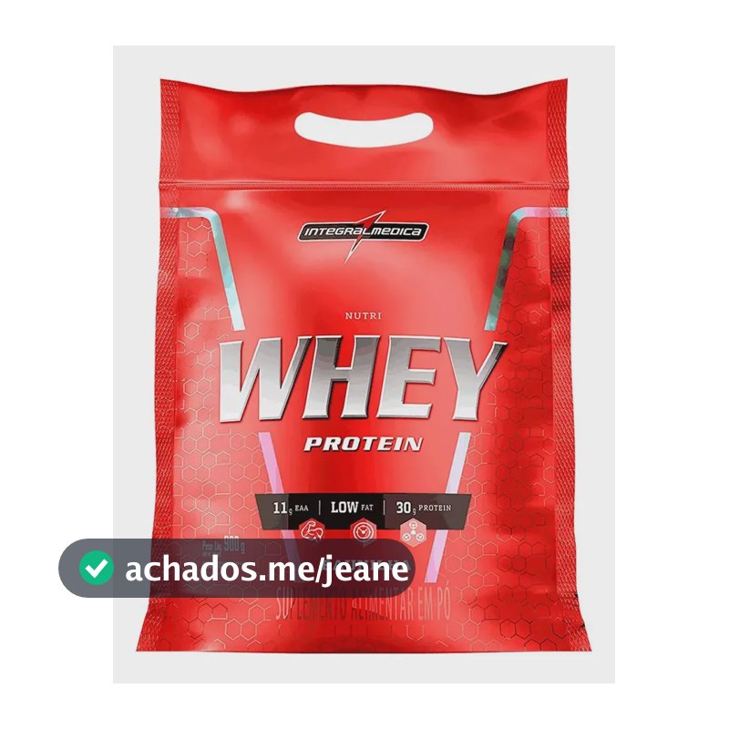 Nutri Whey Protein Baunilha Refil 900g Integral Médica