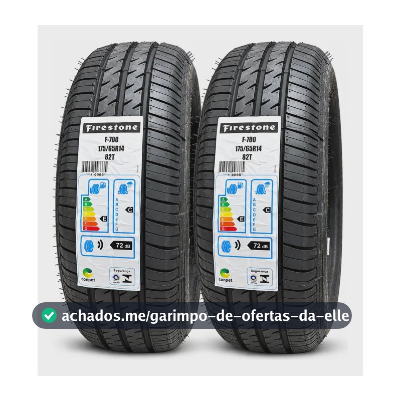 Kit 2 Pneus Firestone F700 175/65R14 82T aro 14
