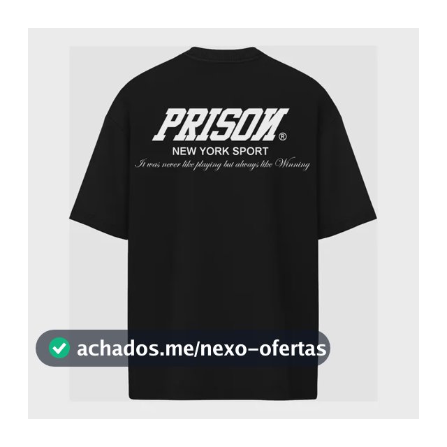 Camiseta Oversized Box Essentials Preta