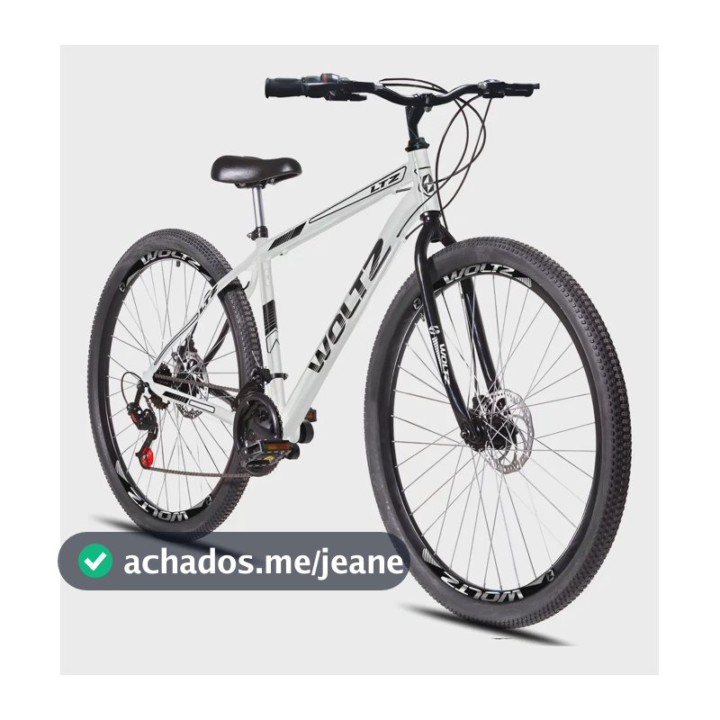 Bicicleta Aro 29 Woltz Ltz 21 Marchas Freios Mecânicos Cor Branco Tamanho Do Quadro 17