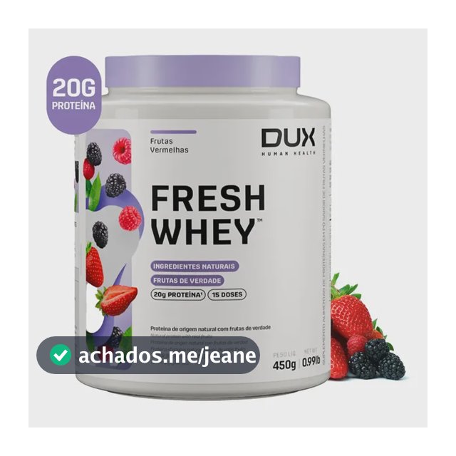 DUX HUMAN HEALTH Fresh Whey Proteína Frutas Vermelhas 450g