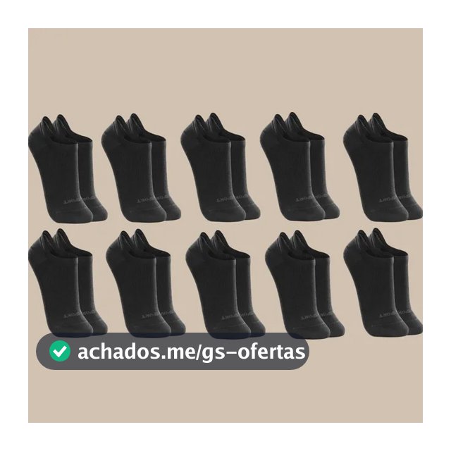 Kit 10 Pares De Meias Lupo Soquete Invisível Sport
