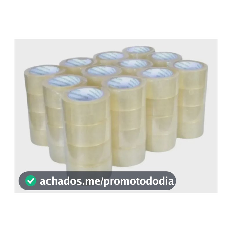 Fita Adesiva Alta Fixação 10 Rolos Transparente 45x100 Durex Lisa