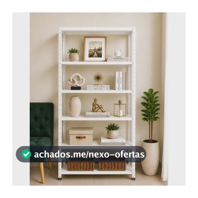 Estante Armário De Aço 6 Bandejas 90cm Branca Branco