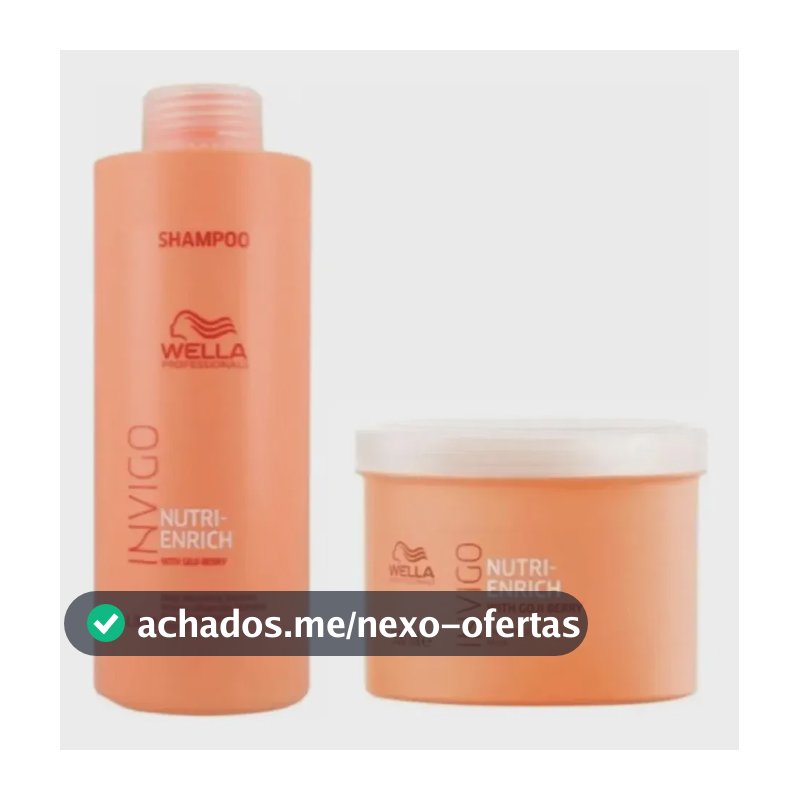 Kit Wella Professionals Invigo Nutri-Enrich nutrição de 1500ml