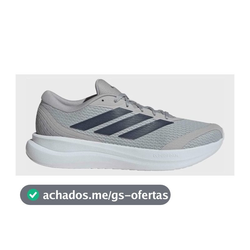 Tênis De Corrida Masculino Runfalcon 6 Cloudfoam adidas Cinza Liso 43 Br