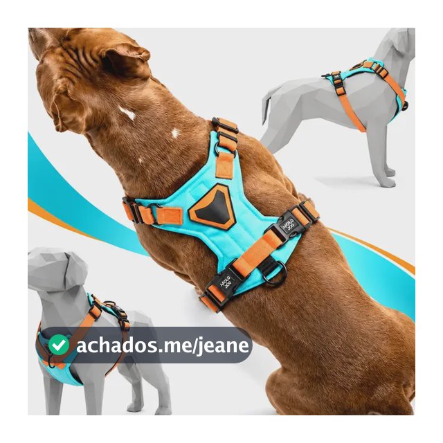 Peitoral H Coleira Cão Anti-puxão Confortável Ajustável Pet