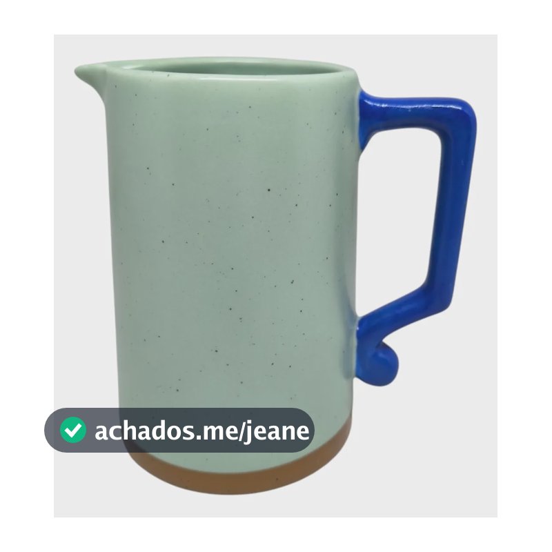 Jarra Ceramica Acqua Azul 390ml Vermelho