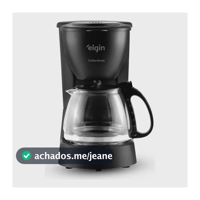 Cafeteira Elétrica 15 Xícaras Elgin Coffee Break Preta Preto 220v