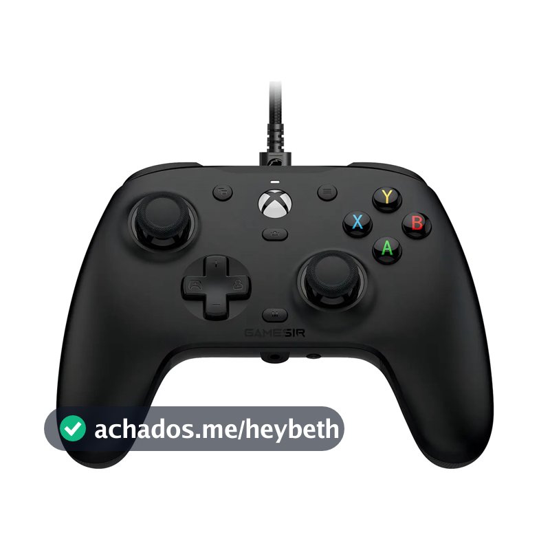 Controle GameSir G7 HE para Xbox One Series S X PC Joystick Hall Effect Vibração Ajustável Cor Preto