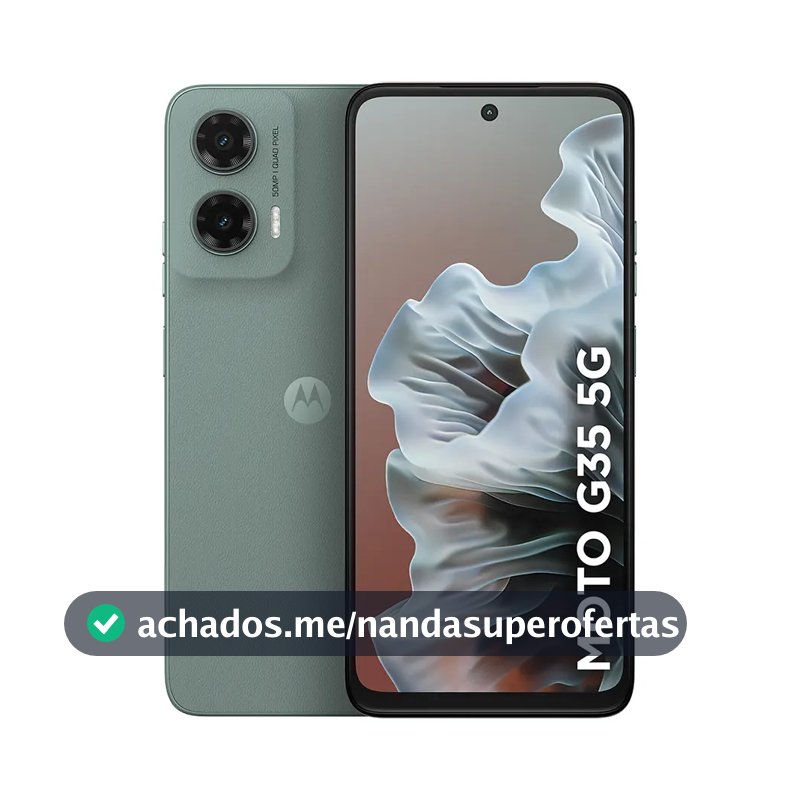 Smartphone Motorola Moto g35 5G - 256GB 4GB RAM+8GB Ram Boost, e Camera 50MP com AI NFC Tela 6.7" com Superbrilho - Cinza