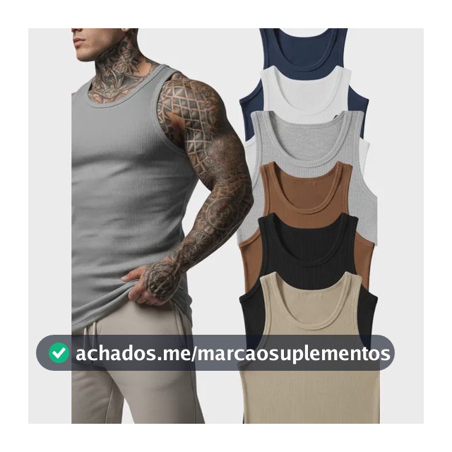 Kit 6 Regata Modelo Americano Canelada Premium Masculina