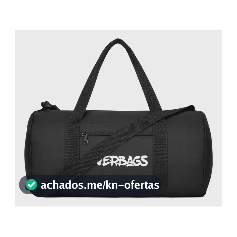 Mala Streetbag Treino Bolsa Academia Fitness Multiuso Estilo Esportiva Preta
