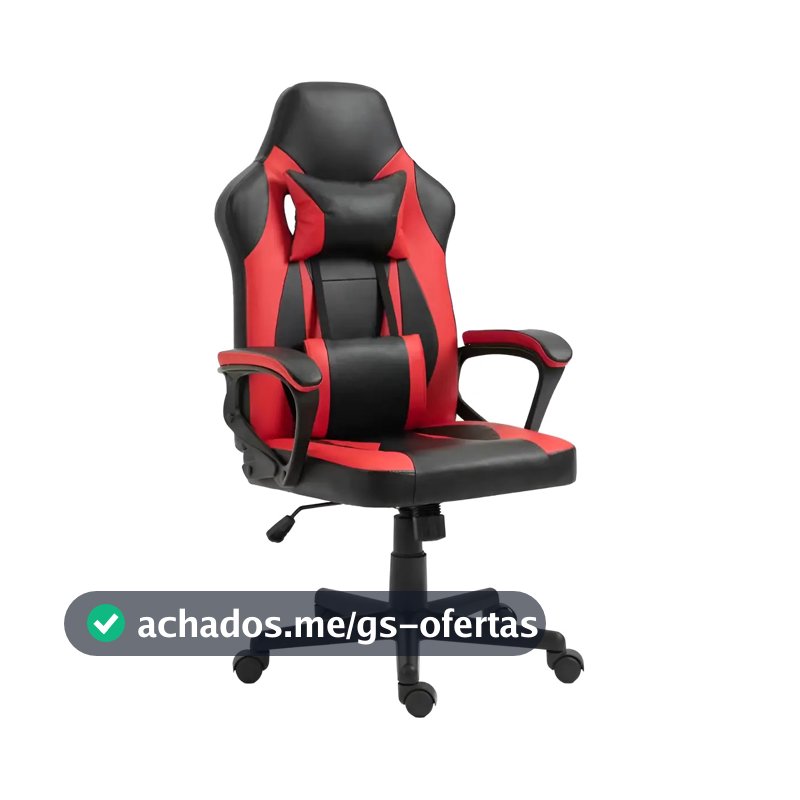 Cadeira Gamer Otello 100 Preto E Vermelho Material Do Estofamento Couro Sintético