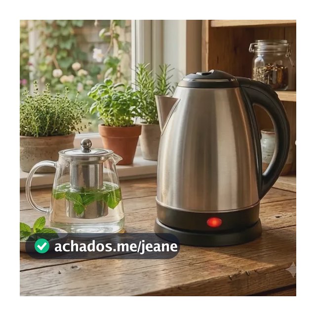 Chaleira Elétrica Divinamente 1,8 Litros de Inox com Desligamento Automático