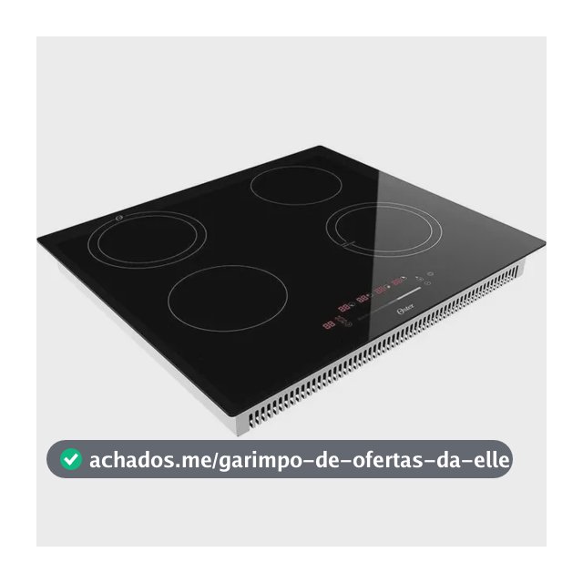 Cooktop Indução 4 Bocas Touchscreen Vidro Preto Oster