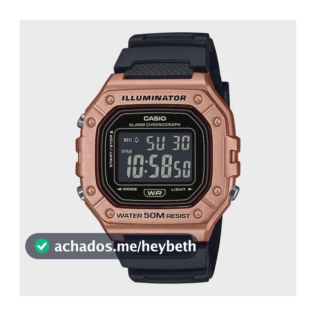 Relógio Casio Masculino Digital Quadrado W-218hm-5bvdf