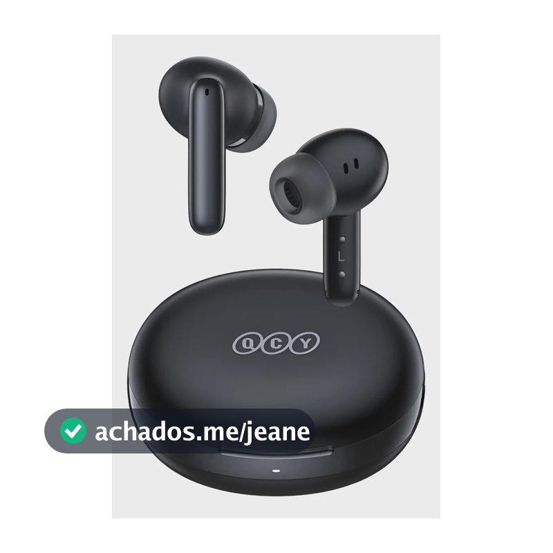 Fone Qcy T13 Anc 2 Bluetooth 5.3 Cancelamento De Ruído Ativo Cor Preto