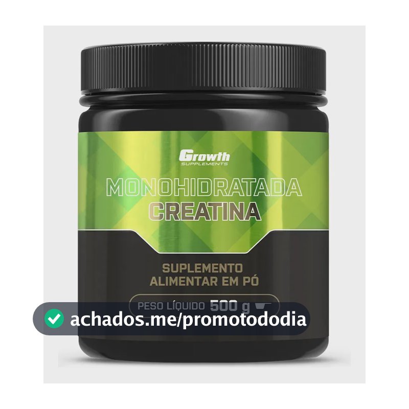 Creatina Growth Supplements Monohidratada em pó Sem sabor x 500g
