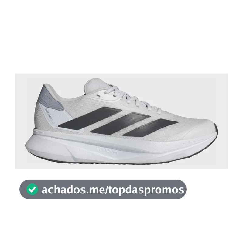 Tênis De Corrida Masculino Duramo Sl 2 adidas Branco Liso 40 Br