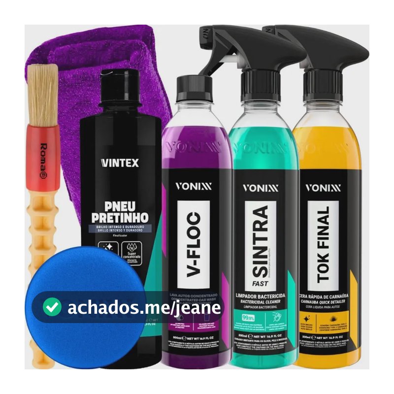 Kit Shampoo V-floc Cera Tok Final Limpador Sintra Fast Vonix