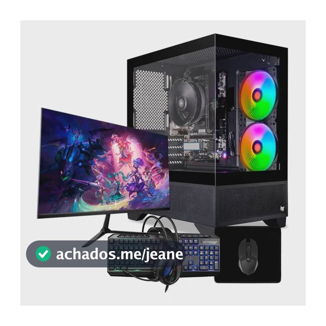 PC Gamer Completo MCL, AMD RYZEN 5 3400G, RX Vega 11, 16GB DDR4, SSD 480GB, Combo de Periféricos + Monitor