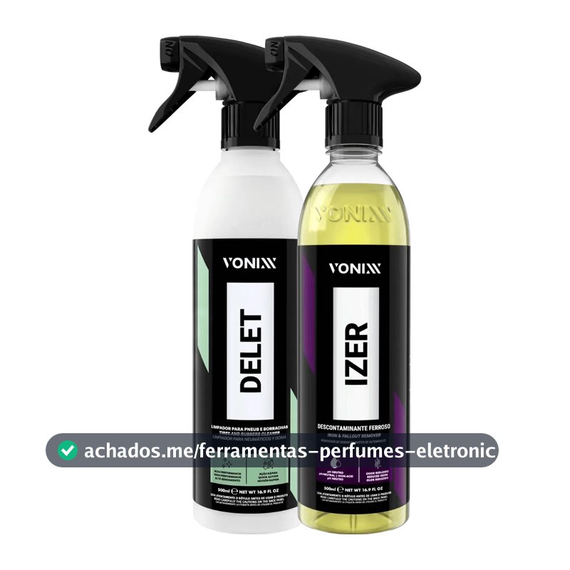 Limpador Delet Izer 500ml Vonixx Spray Para Pneus e Rodas
