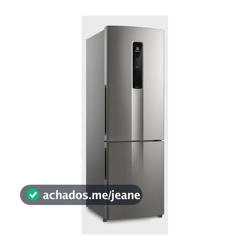 Geladeira Electrolux Frost Free Inverter 400L Efficient AutoSense e Rapid Freeze Inverse Inox Look (IB6S) Bivolt
