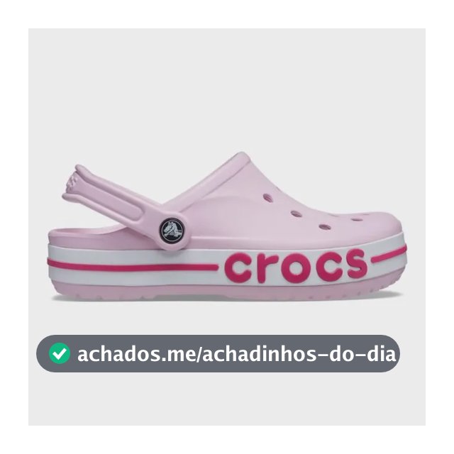 Sandália Crocs Bayaband Clog Ballerina Pink/candy Pink