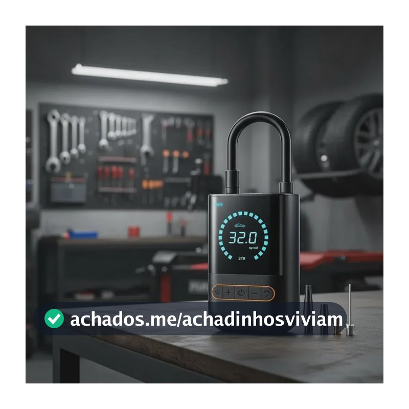 Mini Compressor De Ar Digital Para Pneus Carro Moto Bike 150psi Recarregável 4000mah