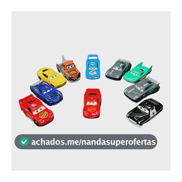 Kit 10 Carrinhos Metal Relâmpago Mcqueen Brinquedo Infantil Mcqueen Variado