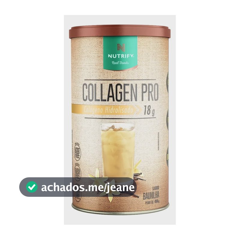 Collagen Pro Baunilha Nutrify 450g – Colágeno com Proteína