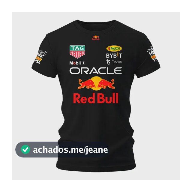 Camiseta Dry Fit Bull Racing F1 Moto Automobilismo Ref: 204