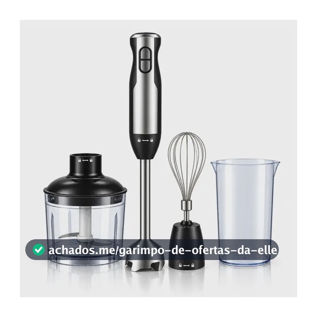 Mixer 3 em 1 Lecom Shop Multifuncional 850W com Turbo para Processar e Bater