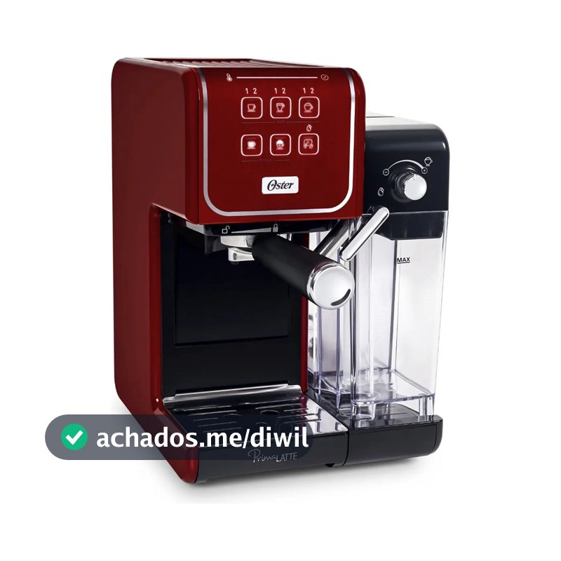 Cafeteira Espresso Primalatte Bvstem6801r Touch Red Oster Cor Preto/Vermelho