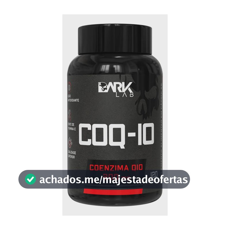 Coenzima Q10 200mg Por Porção 120 Cápsulas Dark Lab Sem Sabor