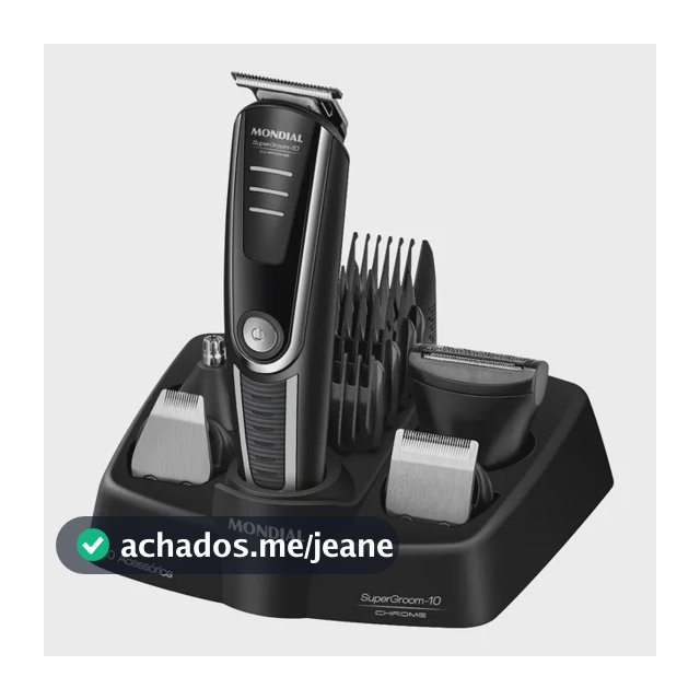 Aparador De Pelos Supergroom-10 Mondial Bivolt Bg-10