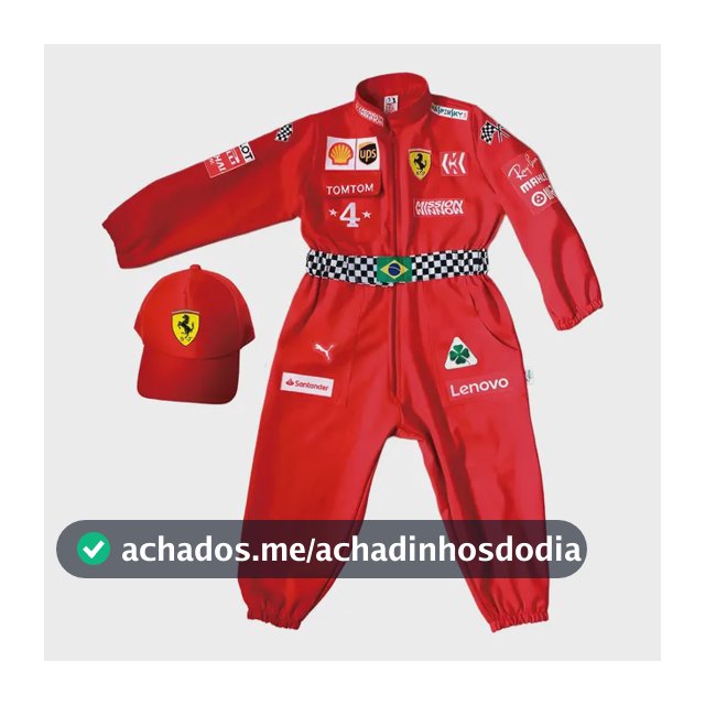 Macacão Infantil Piloto Fórmula 1 Personalizado Nome E Idade