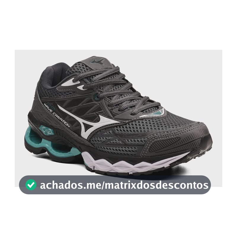 Tênis Mizuno Wave Creation 20 Original Academia Promoção Verde/água 43 Br