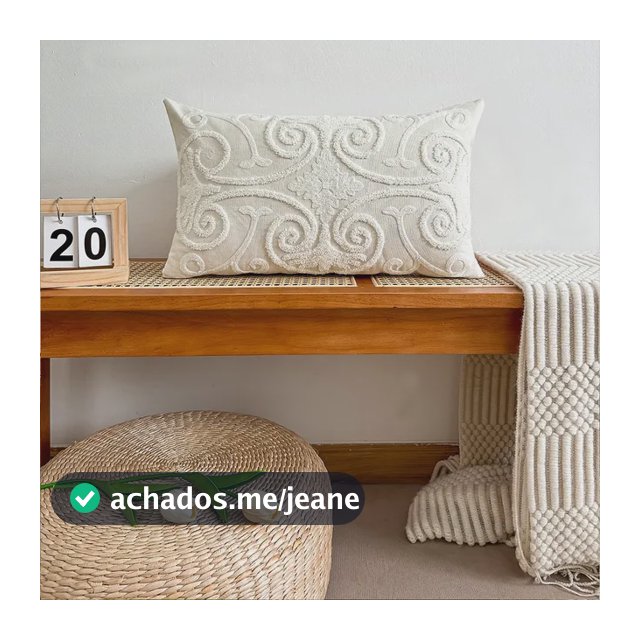 Capa De Almofada Bordada 1 Peça White Embroidery-30cm50cm