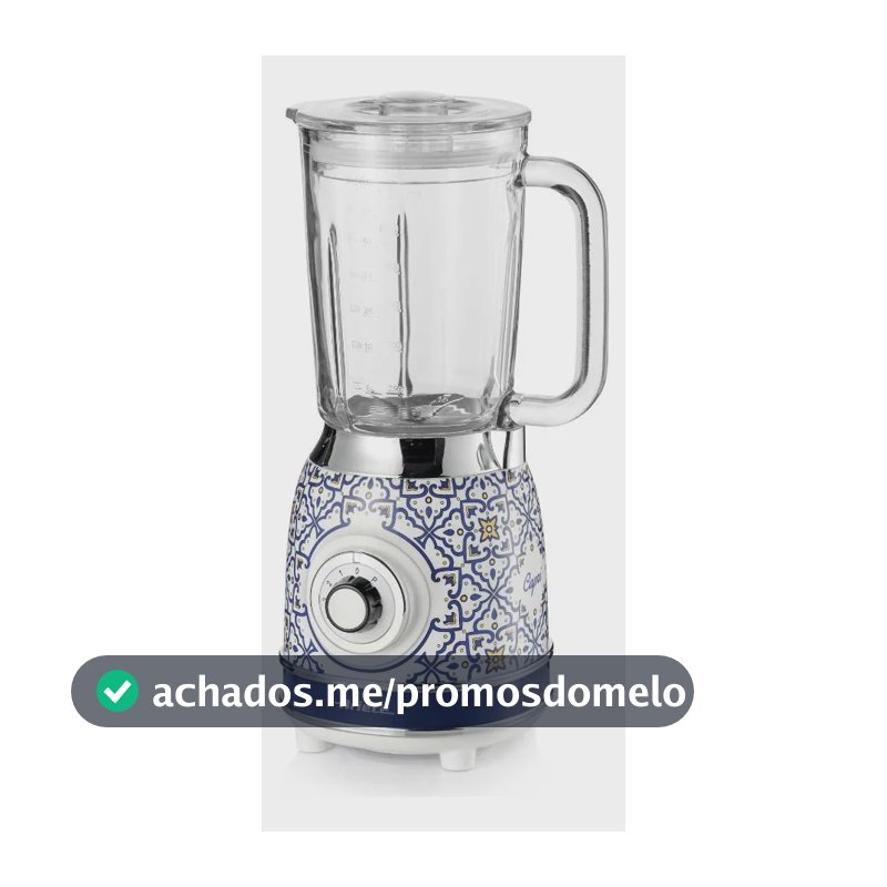 Liquidificador Ariete 568 Vintage Capri 1,5l: Potência De 10 Azul 220v