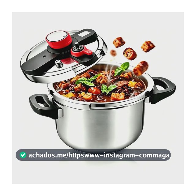 Panela De Pressão Indução E Gás De Aço Inoxidável 4 Litros
